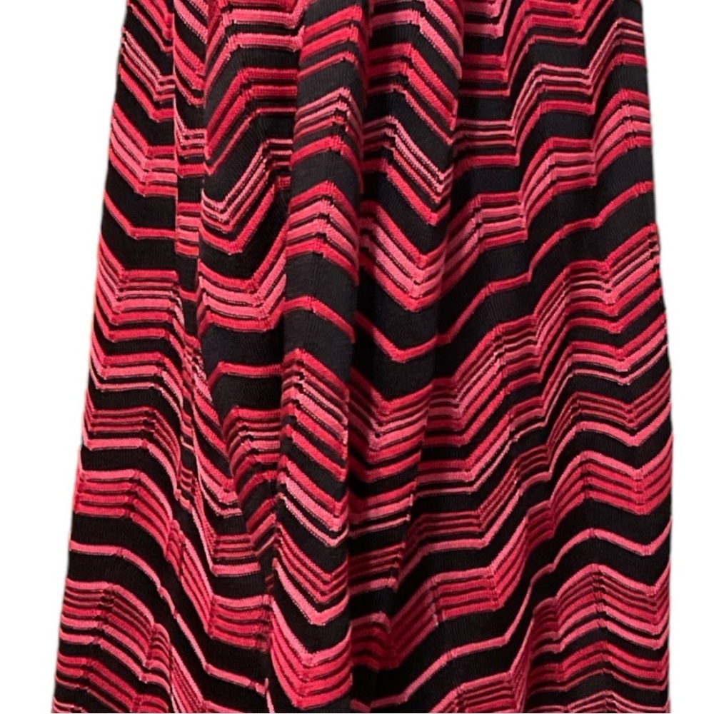 Misook Chevron Print Zippered Sweater Size 2x (24… - image 4